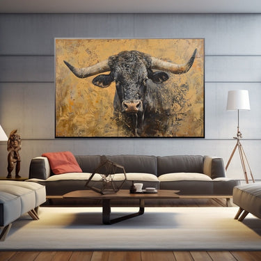 Bull Acrylic Painting